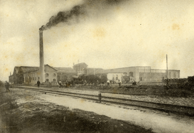 220425 Gezicht op de werkplaatsen van de N.B.D.S. te Gennep.